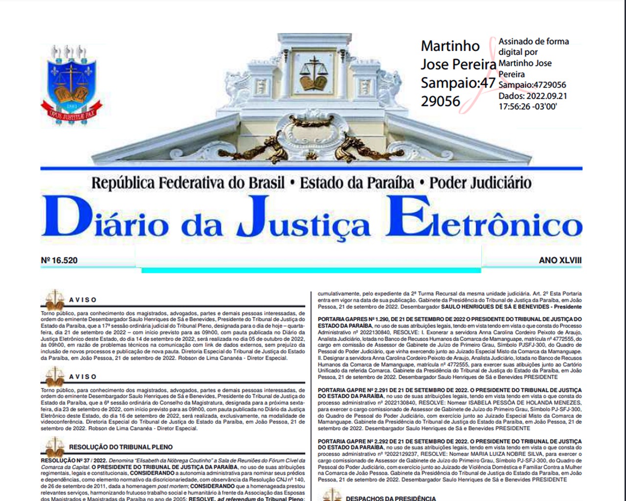 Diário da Justiça